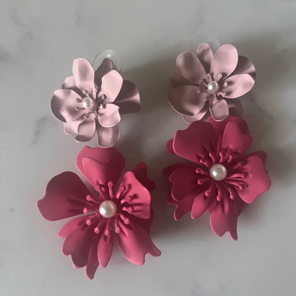 Flower Statement Earrings